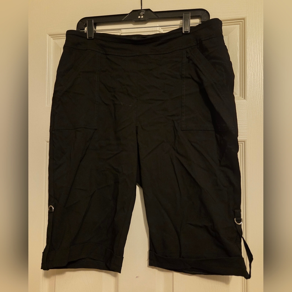 Ashley Stewart Black Casual Shorts